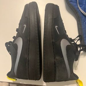 All black nike air force 1. never worn